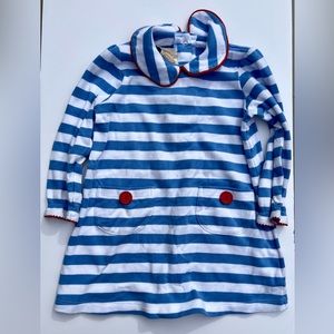 TBBC blue and white striped dress, 4T